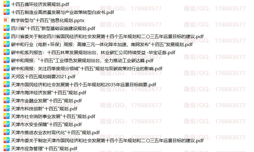 十四五规划分析研究报告